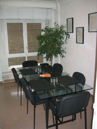 Mesa Comedor/Despacho Cristal y Acero 140 €