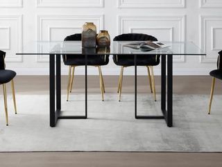 Mesa Comedor/Despacho Cristal y Acero 140 €