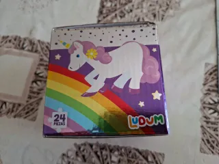 Puzzle brillante unicornios y arcoiris 24 piezas