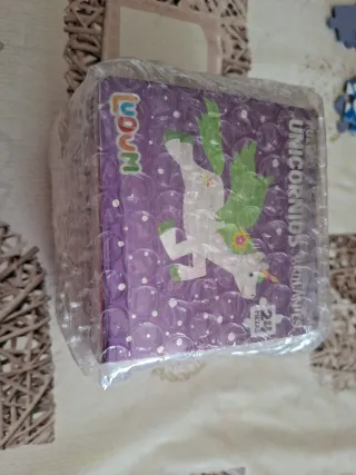 Puzzle brillante unicornios y arcoiris 24 piezas