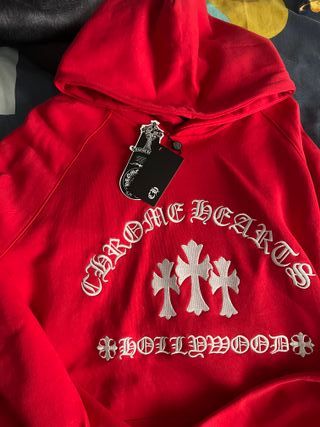 Sudadera Chrome Hearts Roja Talla XL