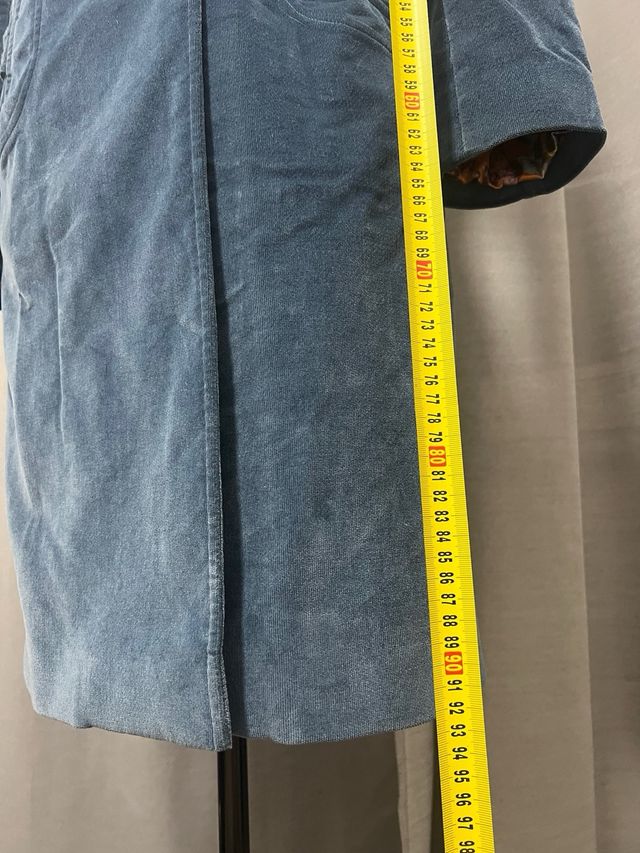 Cappotto Dolce & Gabbana in velluto blu