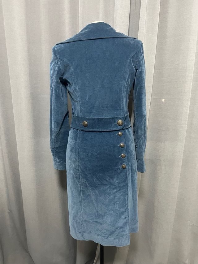 Cappotto Dolce & Gabbana in velluto blu