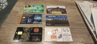 6 Tarjetas Telefónicas Coleccionables