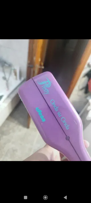 Ondulador pelo morado y rosa
