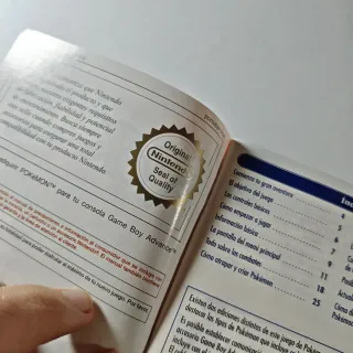 Manual Pokemon Rojo Fuego Verde Hoja Nintendo GBA