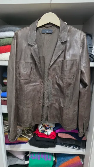 Chaqueta de cuero  Javier Simorra marrón