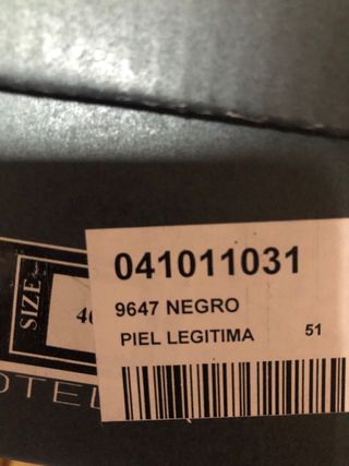 Zapatos piel negros de tacón Roberto Botella T.40