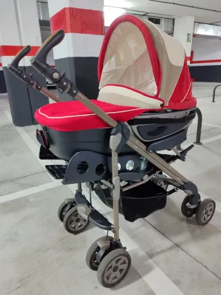 Carrito y silla de bebé marca Chicco como nuevo 