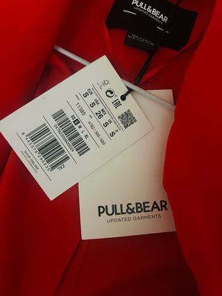 Blazer Rojo Pull&Bear Talla S