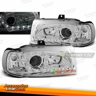 FAROS DAYLIGHT CROMADOS aptos para SEAT IBIZA/COR