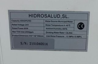 Depuradora Iwater de Hidrosalud