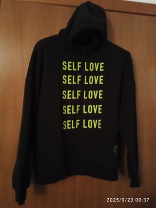 Felpa Pull & Beat Self Love Nera Taglia S/M