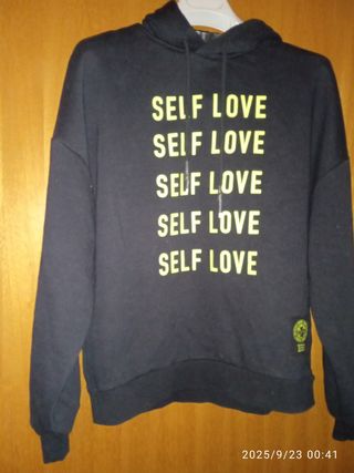Felpa Pull & Beat Self Love Nera Taglia S/M