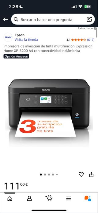Impresora Epson Expression Home XP-5200 Multifunci