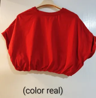 Camiseta corta roja "S, M y L"