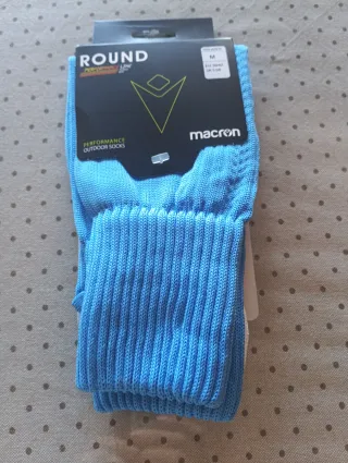 Calcetines Macron Fútbol Talla M Azul
