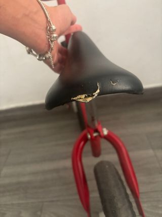 Bicicleta sin pedales roja