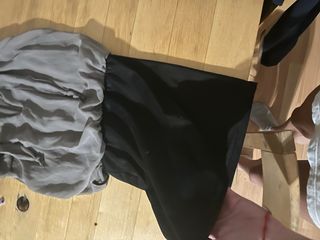Vestido mujer negro y gris