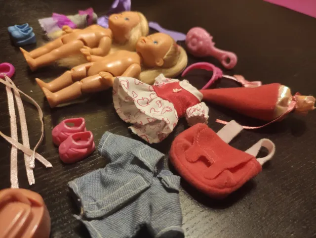 Set Mini Barbies con Accesorios
