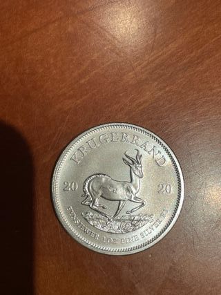 Moneda 1 oz plata Krugerrand 2020 Sudáfrica