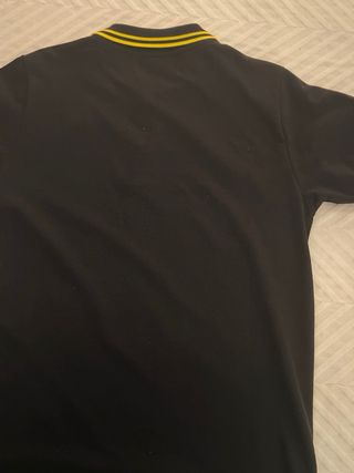Polo Boxer Barcelona Negro Rayas Amarillas