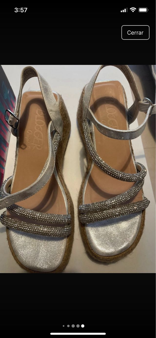 Sandalias BLOGGER esparto y pedrería