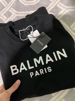 Sudadera Balmain Paris Negra Multicolor