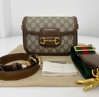 Bolso Gucci Horsebit 1955 Beige/Marrón