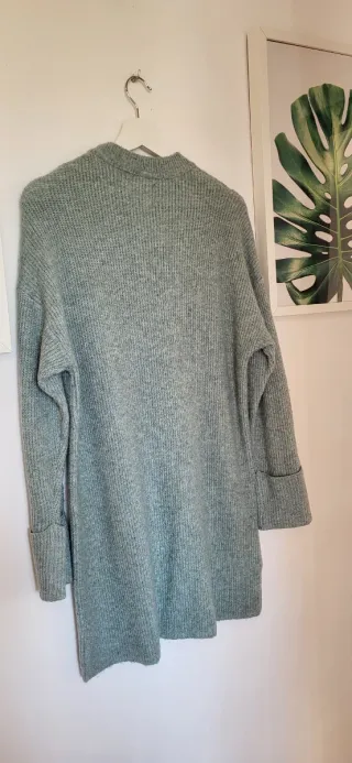Vestido punto Zara Kids verde agua