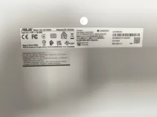 Chromebook Asus CX1700 Plata