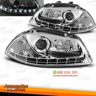 FAROS CON LUZ DIURNA LED PARA SEAT IBIZA Y CORDOB