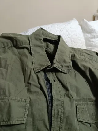 Camisa verde manga larga