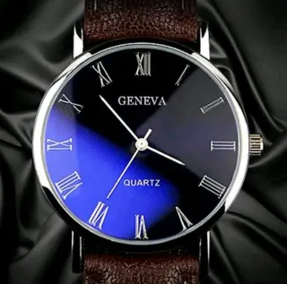 Reloj Geneva Hombre Negro y Marrón