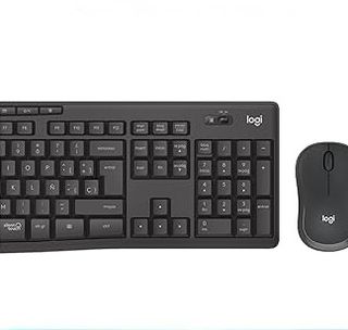 Teclado y Ratón Inalámbrico Logitech Negro