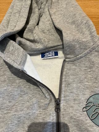 Chaqueta Jack & Jones Gris con Logo Multicolor