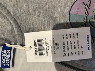 Chaqueta Jack & Jones gris con capucha