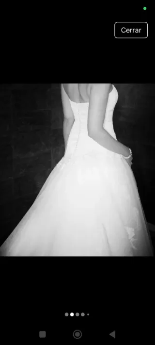 Vestido Novia Satén y Tul
