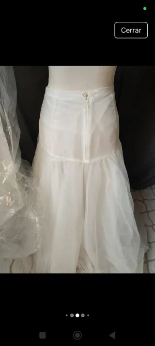 Vestido Novia Satén y Tul