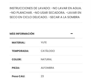 Tappeto in juta naturale