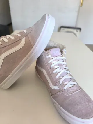 Zapatillas Vans rosas altas