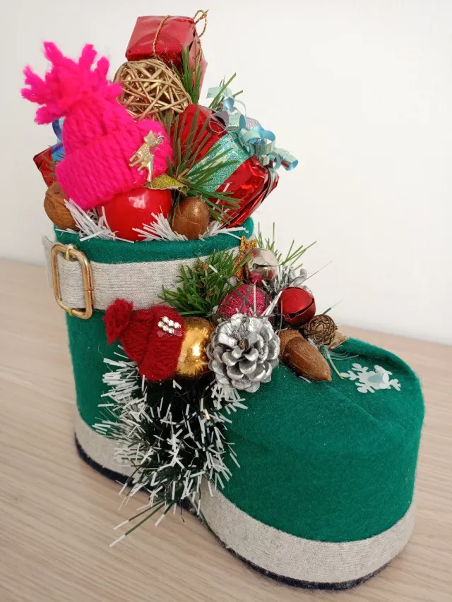 Bota Navideña Decorada