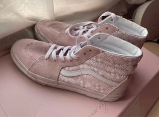 Zapatillas Vans rosas y blancas