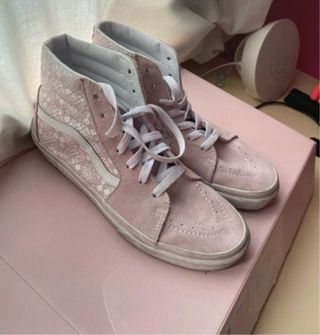 Zapatillas Vans rosas y blancas