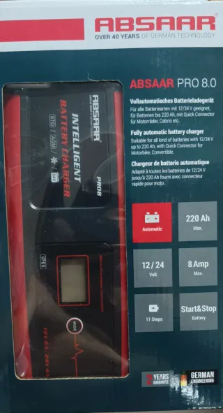 Cargador Baterías Absaar Pro 8.0