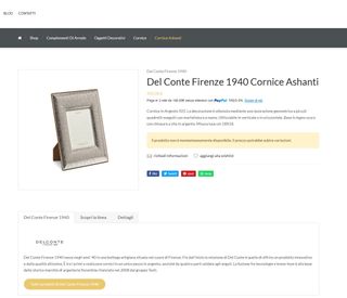 DEL CONTE Cornice Portafoto Argento 925 foto 13x18