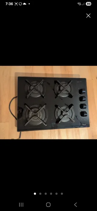 Encimera de gas Teka 4 fuegos