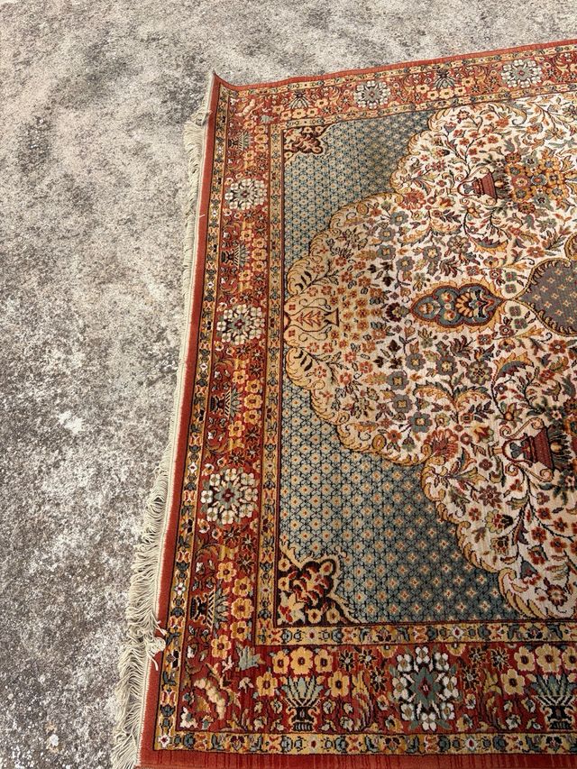 Tappeto antico in lana multicolore 3 m