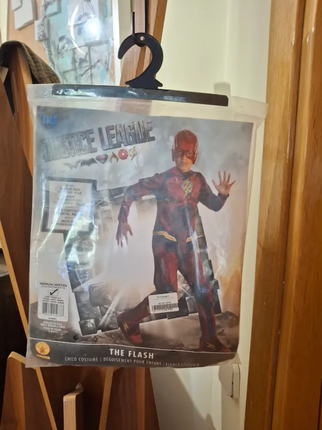 Disfraz Flash Liga de la Justicia 10años,Talla M