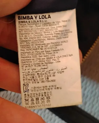 Bandolera Bimba y Lola Negra y Azul